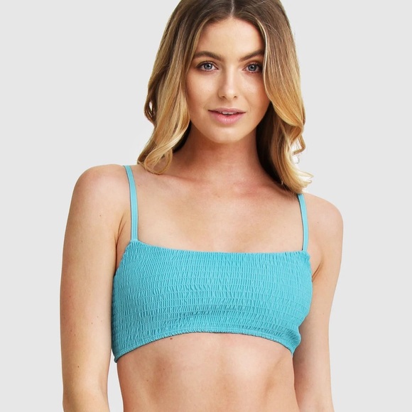 MOSMANN AUSTRALIA | Ribbed Bikini Swim Top Sz L - Picture 1 of 2